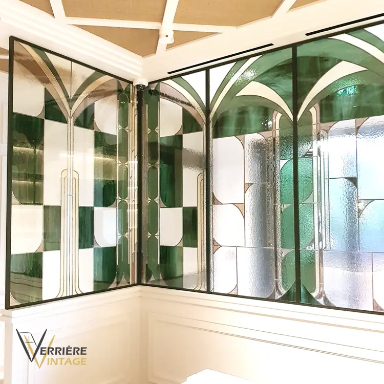 Verrière Vintage | verrière vitrail